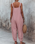 Pheralyn - Løs jumpsuit til damer med minimalistiske striber og firkantet halsudskæring