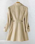 Gavryxa - Feminin vintage-trenchcoat med taljeret snit til overgangssæsonen
