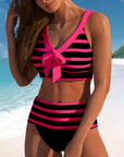 Laluna® stribet bikini med høj talje – flatterende talje, tidløst stribet look