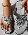 Olivia - Sandaler med diamantblomster