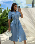 Daphne - Sunshine denimkjole