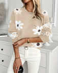 Madeleine - Blomstret sweater til kvinder