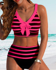 Laluna® stribet bikini med høj talje – flatterende talje, tidløst stribet look