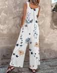 Indira - Ærmeløs jumpsuit med smukt print