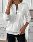 Sanne - Sweater med lynlås