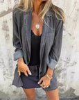 Lucinda – Blazer i denimlook