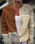Karen – vintage strikcardigan i patchwork