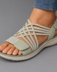 Janira - Sandaler til damer med behagelige justerbare flettede remme