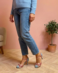 Qovira - Komfortable og elegante damesandaler med stabil hæl i vintagestil til hverdag