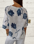 Evorra - Elegant top med blomsterprint