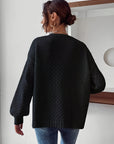 Risette - Strikket blomstret cardigan