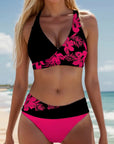 Laluna® bikini med blomster – blomsterprint til sommerlige strandstunder