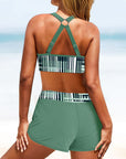 Janette - Elegant højtaljet ribbet bikini
