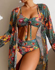 Glenda – Bikini med smuk blomstret nederdel