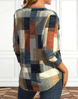 Erin -Top med geometrisk print