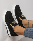Nella - Komfortable ortopædiske sko med casual slip-on-plateau til kvinder