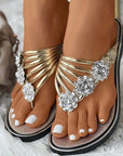 Olivia - Sandaler med diamantblomster