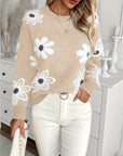 Madeleine - Blomstret sweater til kvinder