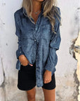 Linda - Bluse i ruskindslook
