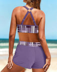 Janette - Elegant højtaljet ribbet bikini