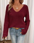Belen - Elegant bluse i Ibiza-stil med V-udskæring