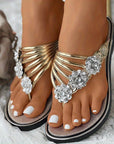 Olivia - Sandaler med diamantblomster