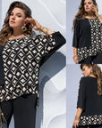 Evaria - Elegant bluse med rund hals til damer