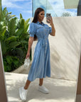 Daphne - Sunshine denimkjole