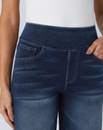Ruvessa - Jeans til kvinder med høj talje og vide ben, meget strækbare, moderne snit