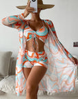 Laluna® 3-delt bikinisæt med trendy print – stilfuld på stranden