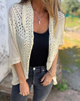 Alithia - Let cardigan med halvlange ærmer