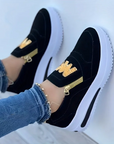 Nella - Komfortable ortopædiske sko med casual slip-on-plateau til kvinder