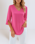 Rialta - Stilfuld bluse med V-hals