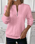 Sanne - Sweater med lynlås