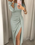 Jane - Off-shoulder glimmerkjole