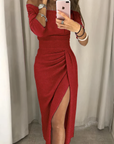 Jane - Off-shoulder glimmerkjole