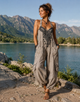 Delvessa - Boheme-jumpsuit til kvinder med justerbare stropper