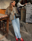Bella - Top med leopardprint