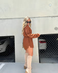 Demi - Kort jumpsuit i satin