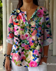 Lotte - Elegant farverig bluse til kvinder