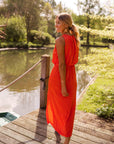 Anavella - Elegant sommerlig midikjole | Perfekt til bryllupper og sommerfester