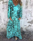 Gisela - Luftig sommerkjole med leopardprint