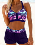 Janette - Elegant højtaljet ribbet bikini