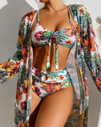 Glenda – Bikini med smuk blomstret nederdel