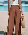 Thea - Ensfarvede oversized bukser