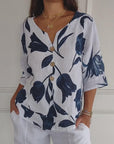 Evorra - Elegant top med blomsterprint