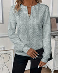 Sanne - Sweater med lynlås