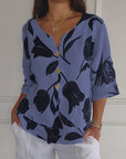 Evorra - Elegant top med blomsterprint