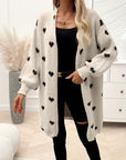 Rochelle - Strikket cardigan med hjertemotiv