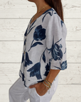Evorra - Elegant top med blomsterprint